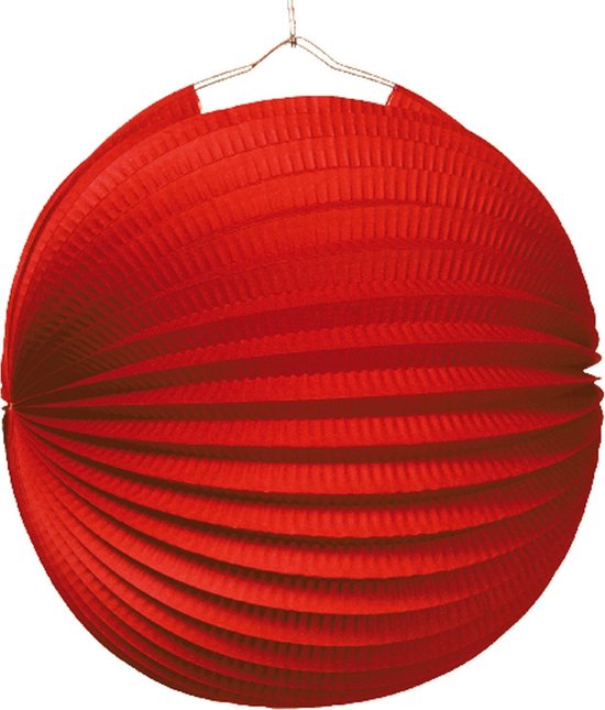 Amscan Lampion 25 Cm Papier/metaal Rood