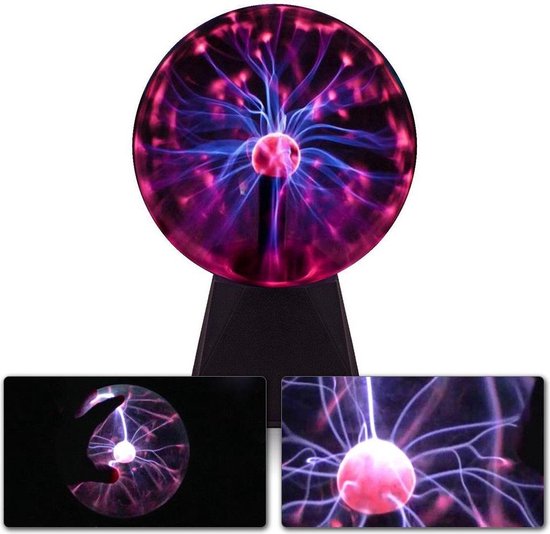 Plasma bol - BeamZ plasmabol 20cm - Magische krasvaste plasma bal met bliksems - Super gaaf effect!