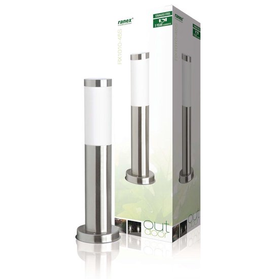 Ranex LED Tuinverlichting E27 Fitting - Waterdicht IP44 - RVS