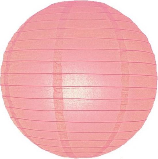 Luxe bol lampion Ø 25 cm - Roze