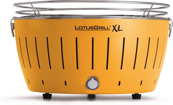 LotusGrill XL Rookvrije Tafelbarbecue - geel - Houtskool