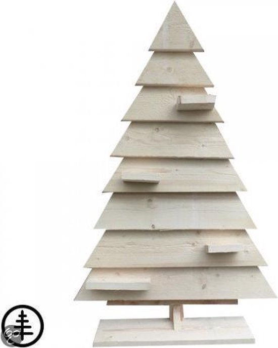 Steigerhoutdesign Decoratieve kerstboom - 145 cm - Steigerhout - bouwpakket