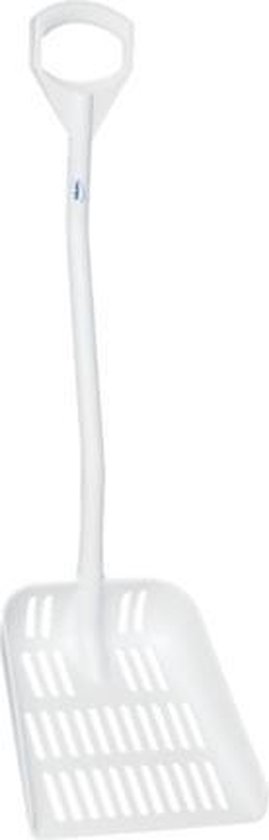 Vikan Hygiene 5603-5 uitlekschep wit steel 115cm blad 38x34cm