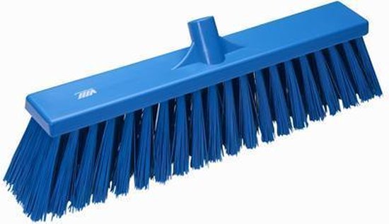 Vikan Hygiene 2920-3 bezem 53cm blauw harde vezel