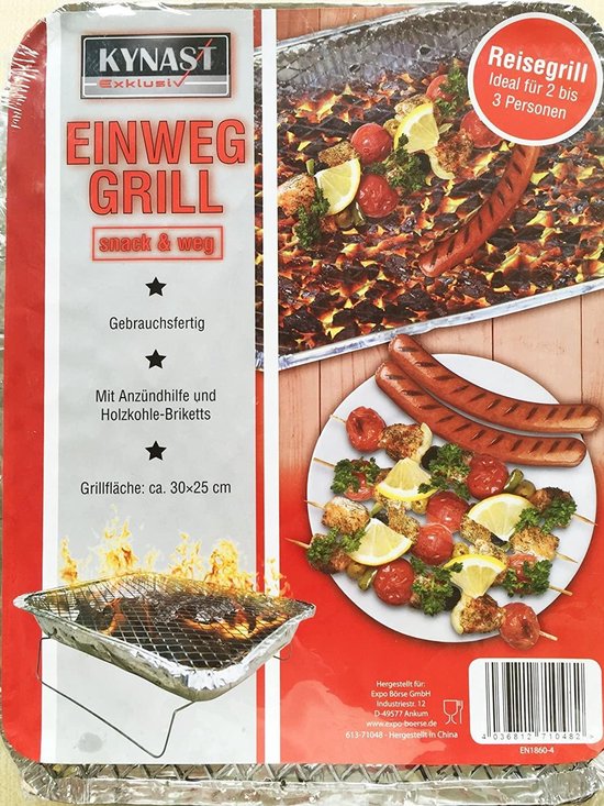2 x  Wegwerp barbecues - BBQ grill - Instant grill   - houtskoolbarbeque