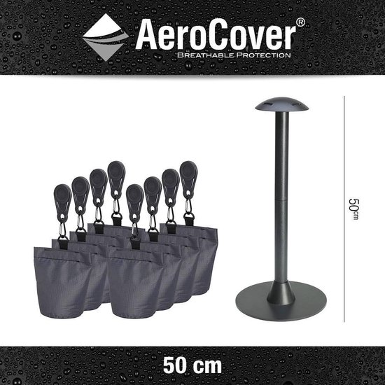 Aerocover - Steunset met Paal en Zakjes