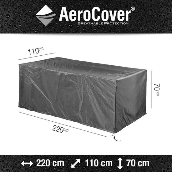 AeroCover tuintafelhoes 220x110xH70 cm - antraciet