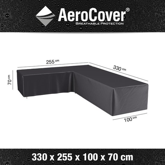 AeroCover loungesethoes 255x330x100xH70 cm L - antraciet