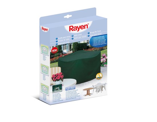 Rayen beschermhoes voor een tafel en stoelen rond – Ø 160 x 100 cm hoog – UV beschermend – veroudering bescherming – waterbestendig – incl koord