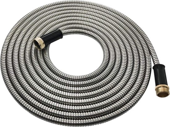 Tuinslang easy hose 25ft Stainless Steel Garden Metal Hose knik- & klitvrij