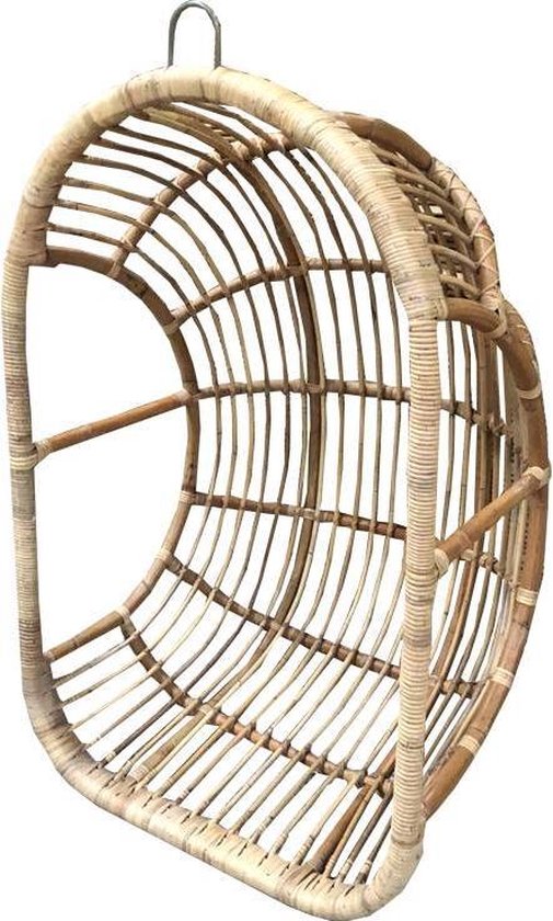 Rotan Hangstoel Egg Naturel - 78x62xH118 cm