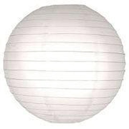 10 stuks witte lampion 25 cm