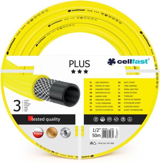 Tuinslang Cellfast Plus 1/2 "50 m drielaags slang