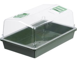 Nature Kweekbak - kweekkastje met deksel - 18 x 37,5 x 24 cm - Propagator - moestuinbak - kunststof