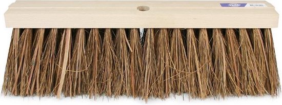 Harde buitenbezem kop houten 46 cm - Straatbezems - Huishouding - Schoonmaken - Bezem