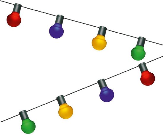 ProLED lichtsnoer buiten - Tuinverlichting - Partyverlichting - Lampjes slinger - Lichtslinger - Feestverlichting - Partylights - 20 LED Bollen - 15 meter