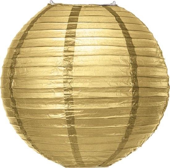 5 stuks lampion goud 35 cm