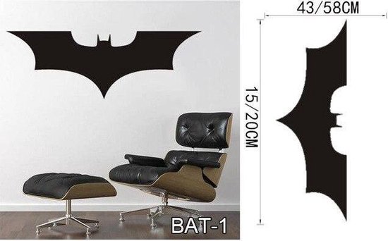3D Sticker Decoratie Nieuw Super Batman Hero Vinyl Wall Art Sticker Poster Behang Kinderen Themakamer Decals Muurstickers Jongens- en kinderkamer - BAT1 / Large