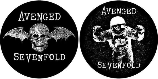 Avenged Sevenfold Platenspeler Slipmat Death Bat / Astronaut Zwart