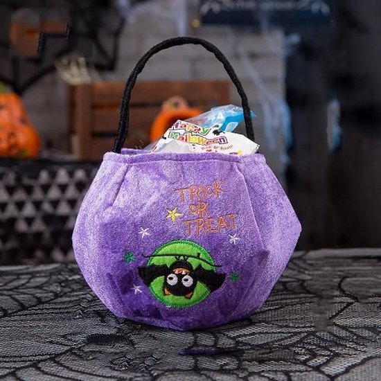 2 STKS Halloween Candy Bag Scene Layout Decoratie Kinderen Chocolade Tote Bag (Bat)
