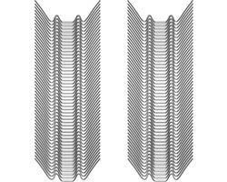 Deuba Kasklemmen RVS - 100 stuks – Afmeting 85 x 30 x 1,5 mm – Zilver