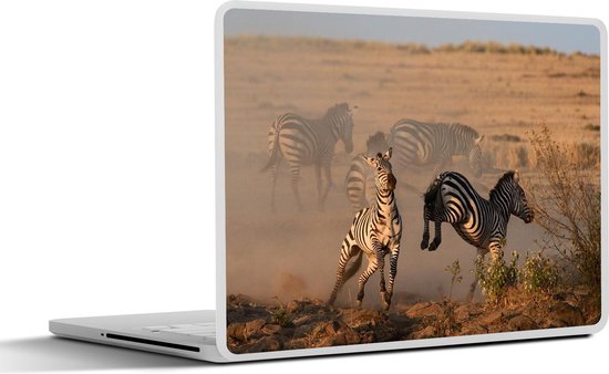 Laptop sticker - 10.1 inch - Schoppende zebra