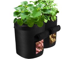 *** 2x Aardappel Rooien Groeizak - Kweekzak met Luikje - 22 liter - Verbouwen Zelfvoorzienend - van Heble® ***
