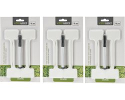 Pro Garden Plantenstekers plastic stokjes - set 48x - 15 cm - planten/kruiden labelen