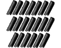 20 stuks zwarte kas plastic filmframe buis en film clip klem connector kit tuingereedschap (2*8 cm)