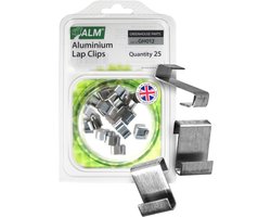 ALM glashaken - set van 25 stuks - voor 3mm glas - glasklemmen voor tuinkas broeikas en serre - glasclips