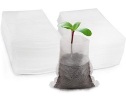 Verticale tuin plantenzak - 200 stuks - 3x4 inch - Non-woven kwekerijplantenkweekzakken - Stoffen zaailingzakken - Potten Zakken- voor planten Zaadklonen Huis Tuinbenodigdheden