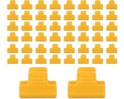 Kasklemmen - bevestigingsclips - Kas Accessoires - 50 stuks - kas accessoires - Bevestigingsclip voor kasfolie - Geschikt voor tuin- en kasaccessoires - Kas fixatie clips - Plant Broeikas Klemmen - Oranje
