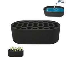 Hydroponisch regeneratiesysteem - hydroponische zaaibakken - Plantenbakken - Plantenbak voor het opwekken van sjalotten - Plastic gereedschap voor zaadregeneratie in potten op het balkon - Geschikt voor gazon, binnentuinen
