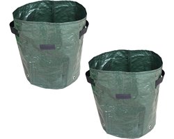 NAXSIR Plantenzakken - 2-Delige Set - Tuinbladopvangzak - 35x45 cm - 10 gallons - Ademend Materiaal - Opvouwbaar