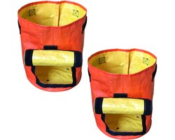 NAXSIR Plantenzakken - 2-Delige Set - Tuinbladopvangzak - 35x45 cm - 10 gallons - Ademend Materiaal - Opvouwbaar