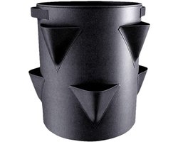 Aardbeien Plantzak - Kweekpot Aardbei - Thuis Aardbeien Kweken - 6 Zijdezakken - 7 Gallon 30x35cm - Meerkleurig